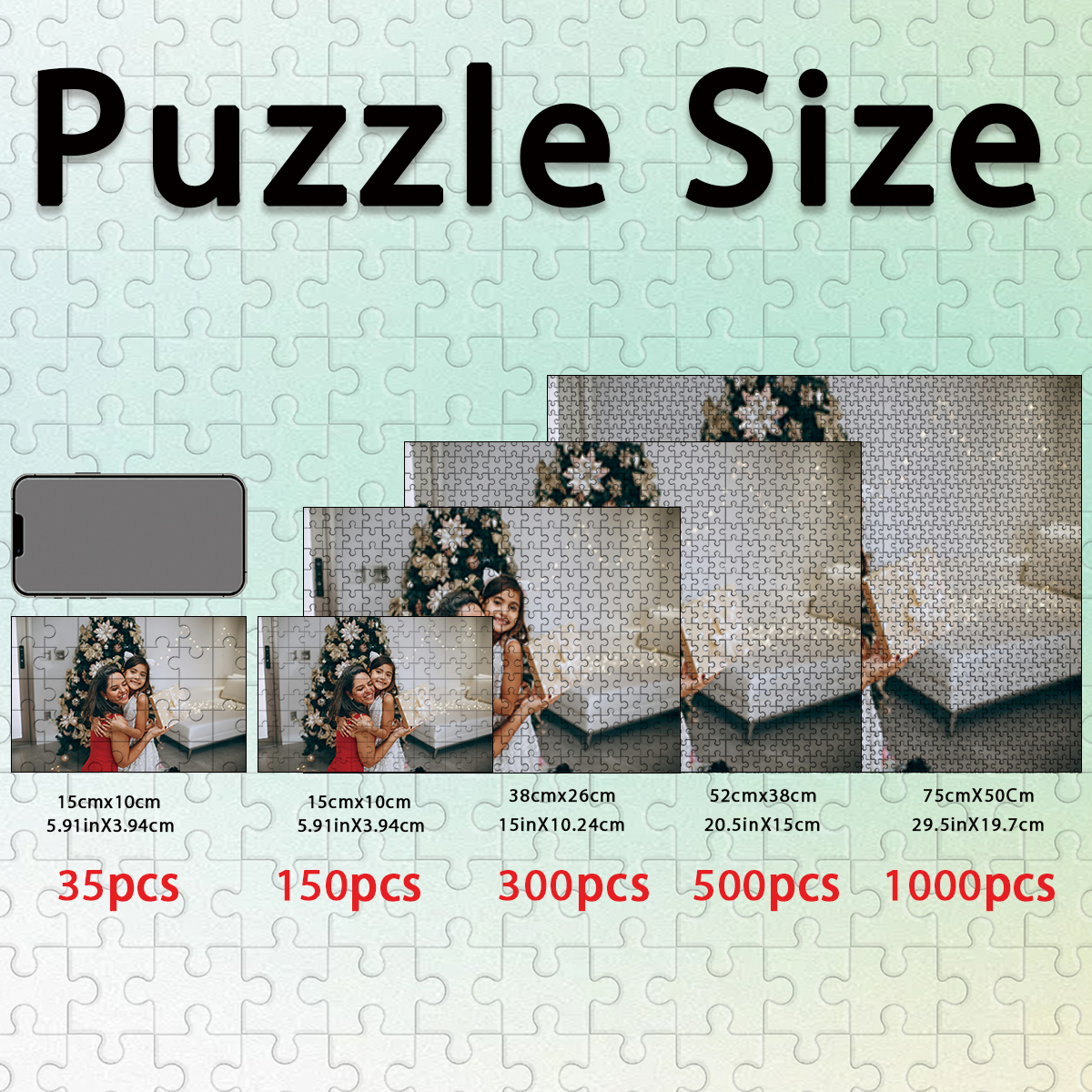 Kids Education And You - 35/300/500pcs family Custom Photo Personalised Decompression