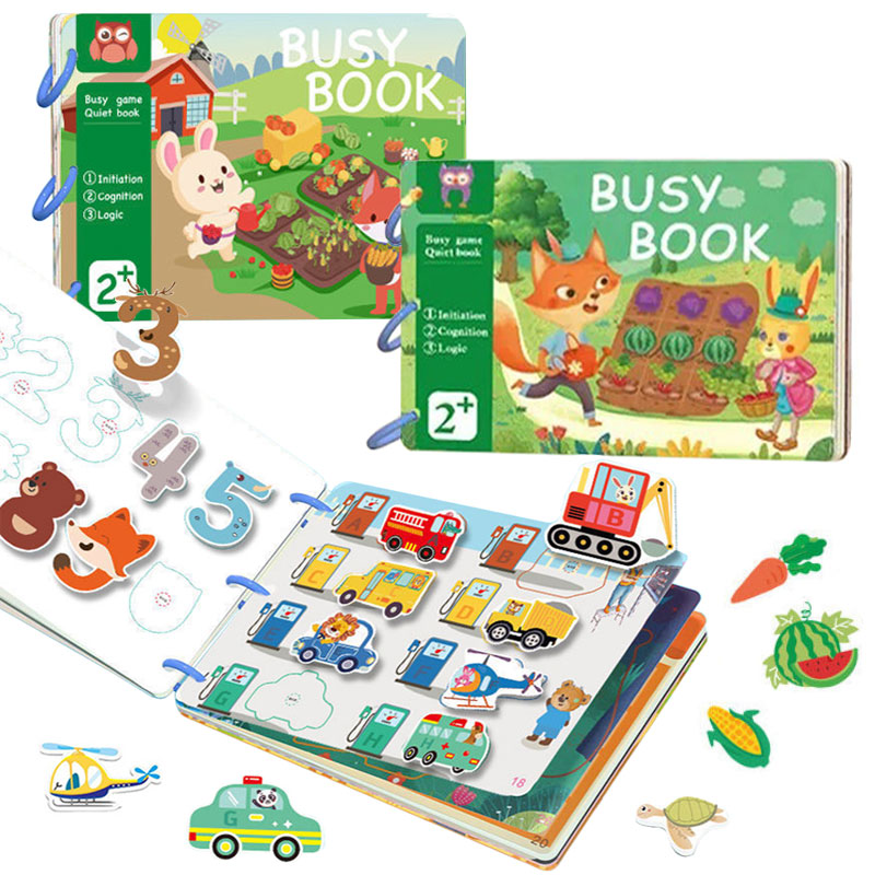 Kids Education Book - Montessori Baby Quiet Book Toys Early
