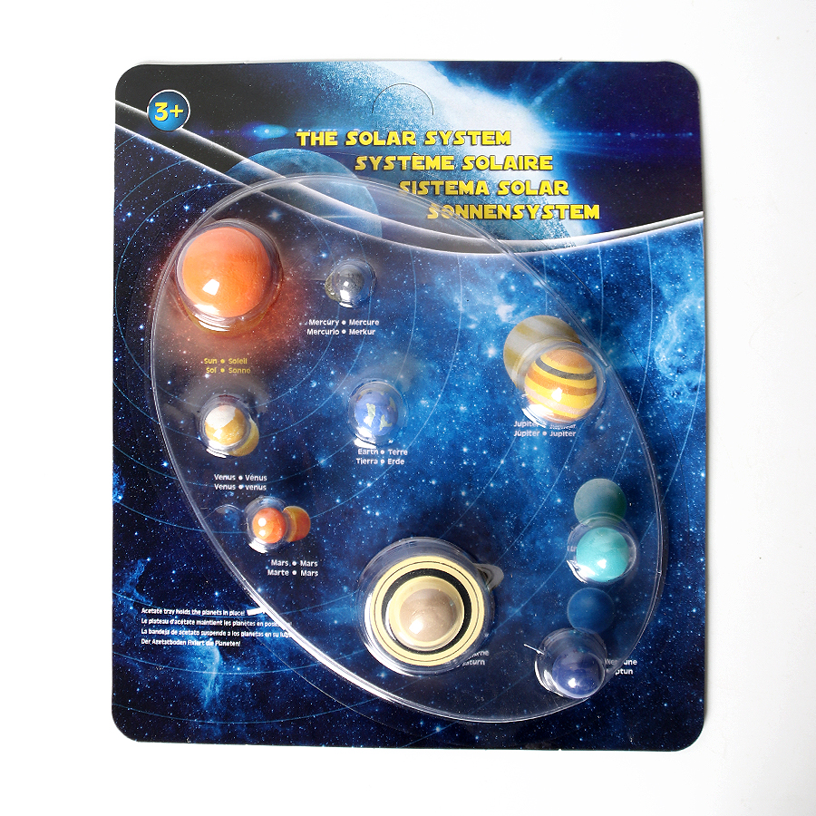 Kids Education Shows - Hand-Painted Solar System Planets Model Figures