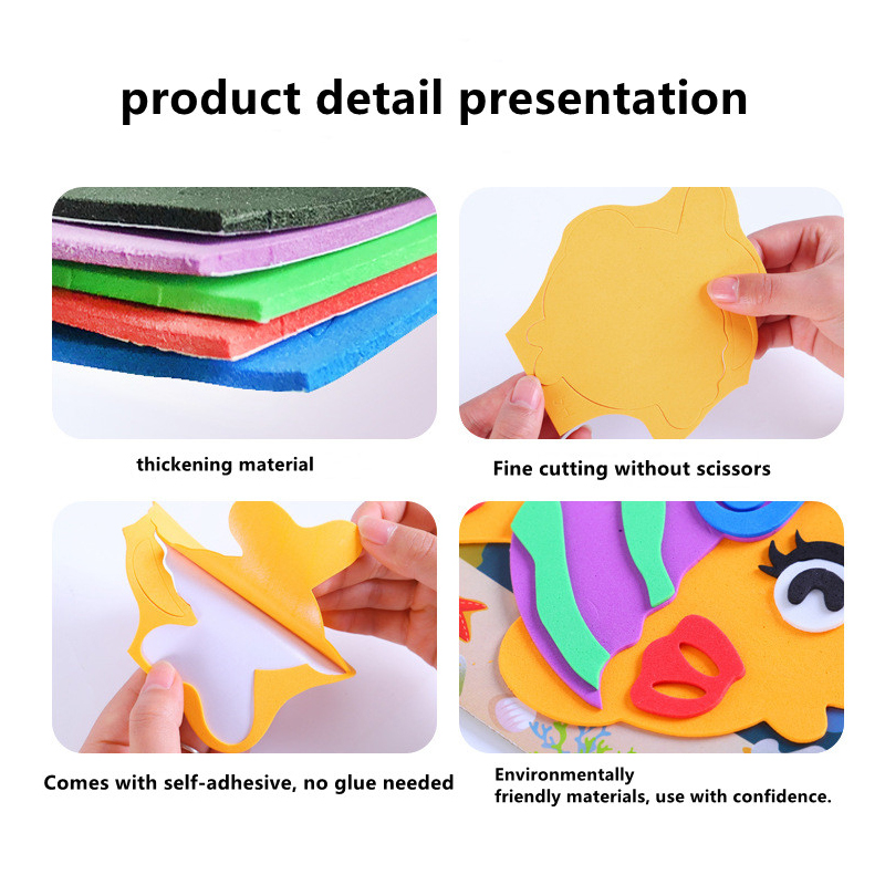5Pcs/10Pcs/Lot Kids DIY 3D EVA - Kids Education Shows avaliação e preço