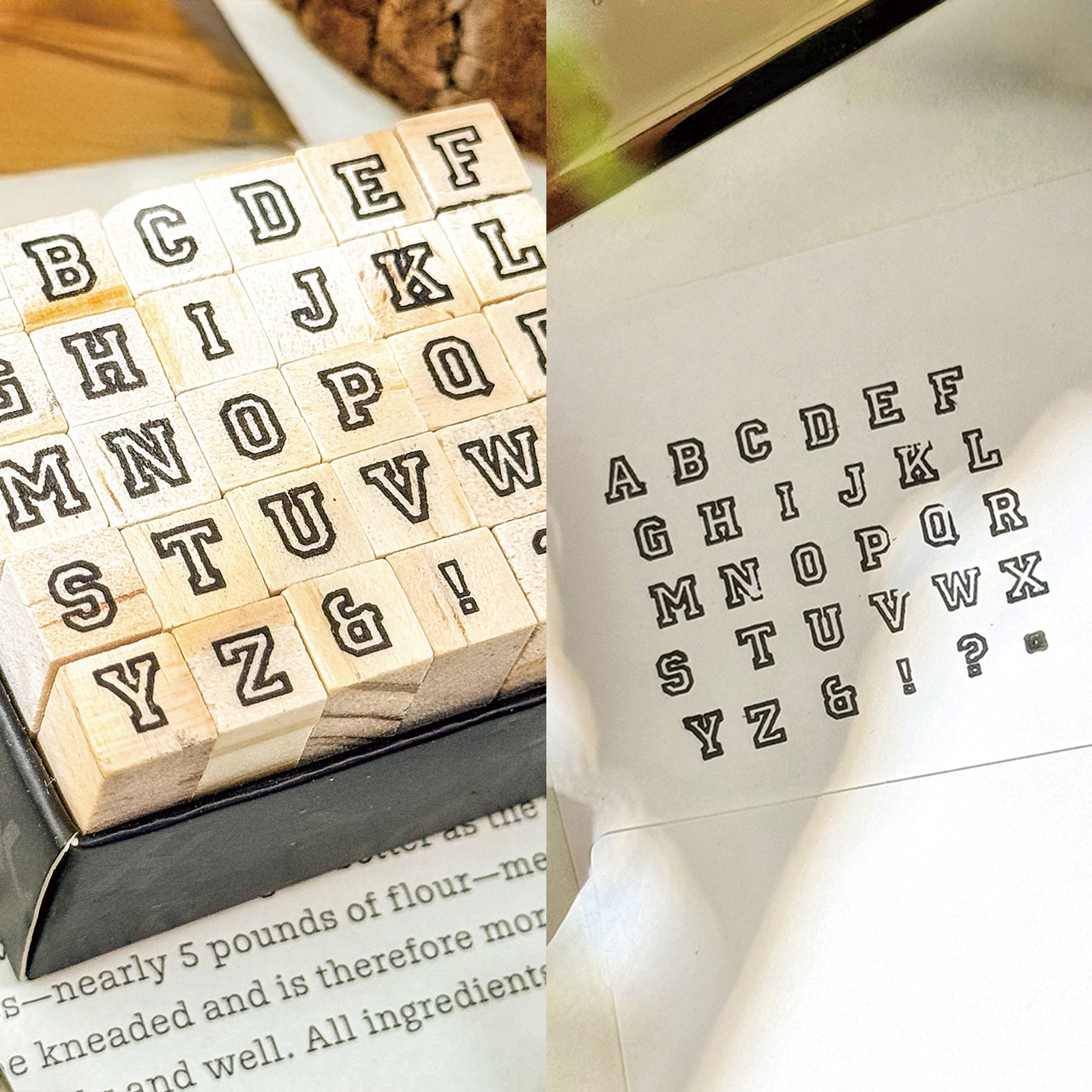 Creative Alphabet Wood Stamps  - Kids Education Shows avaliação e preço