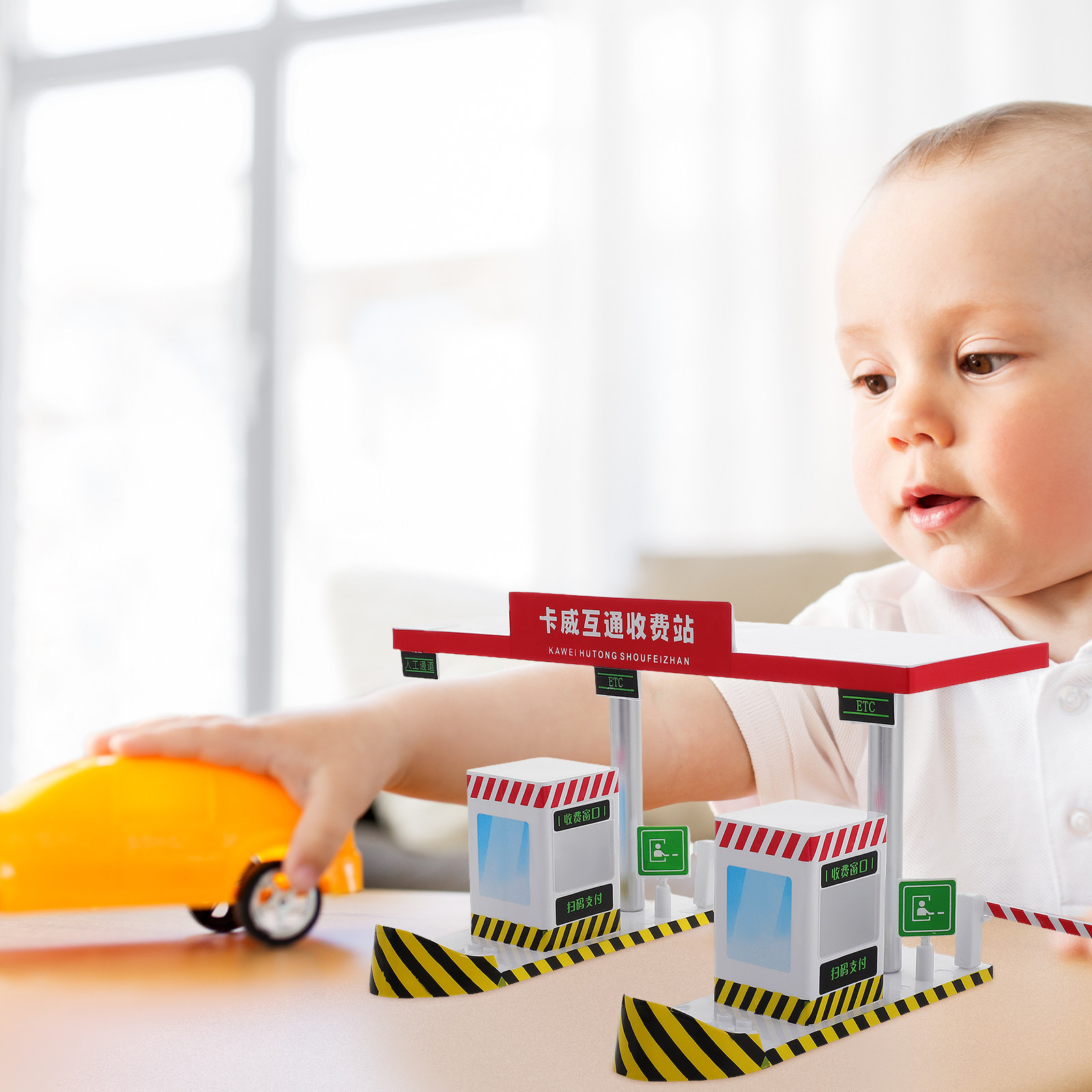 Plastic Highway Toll Booth Pla - Kids Education And You avaliação e preço