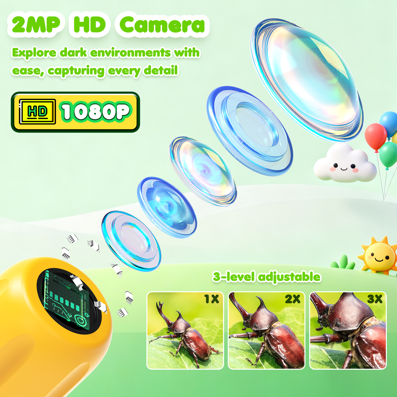 Endoscope for Kid Snake Camera - Kids Outdoor Education avaliação e preço