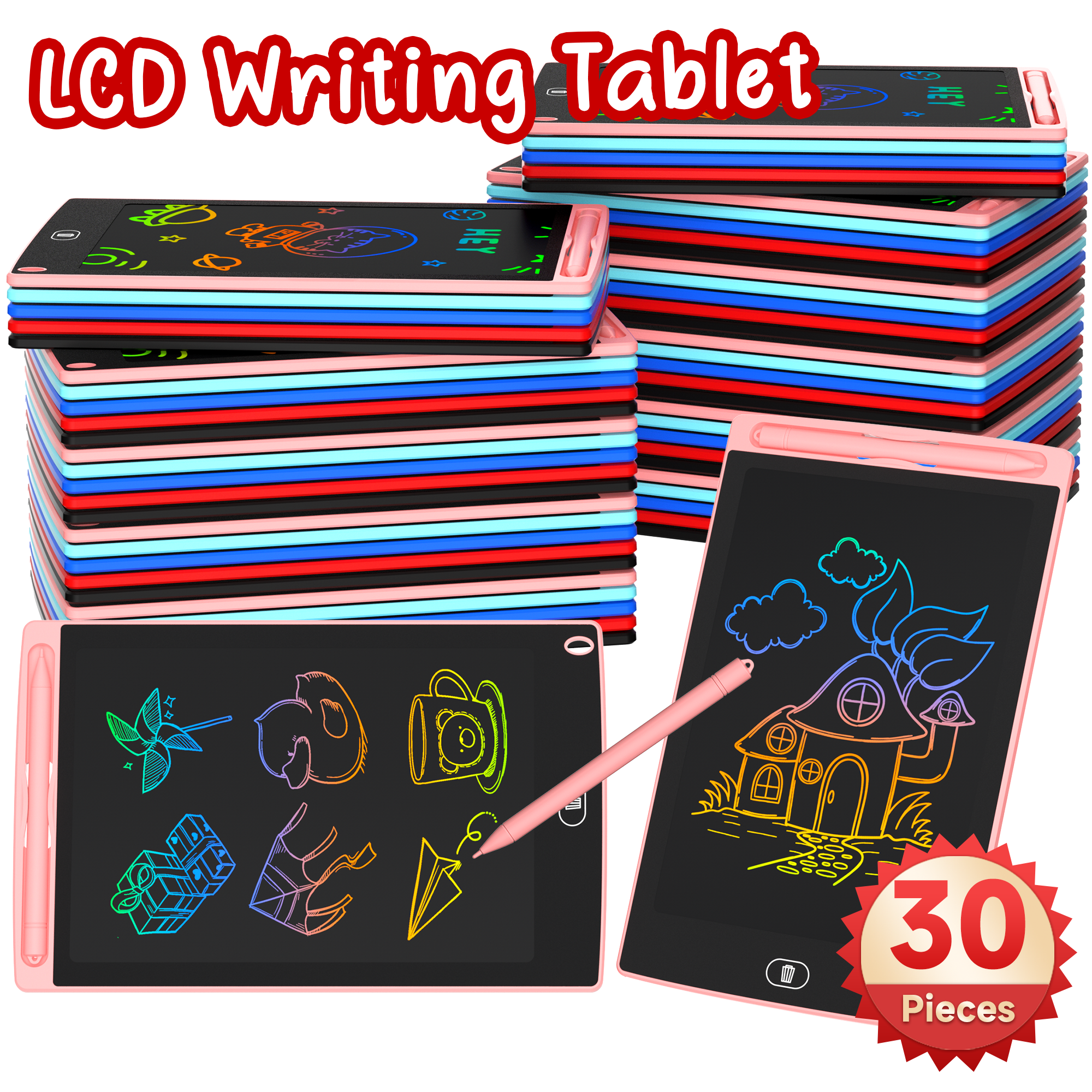 30pcs of 8.5 Inch LCD Drawing  - Kids Education Tablets avaliação e preço