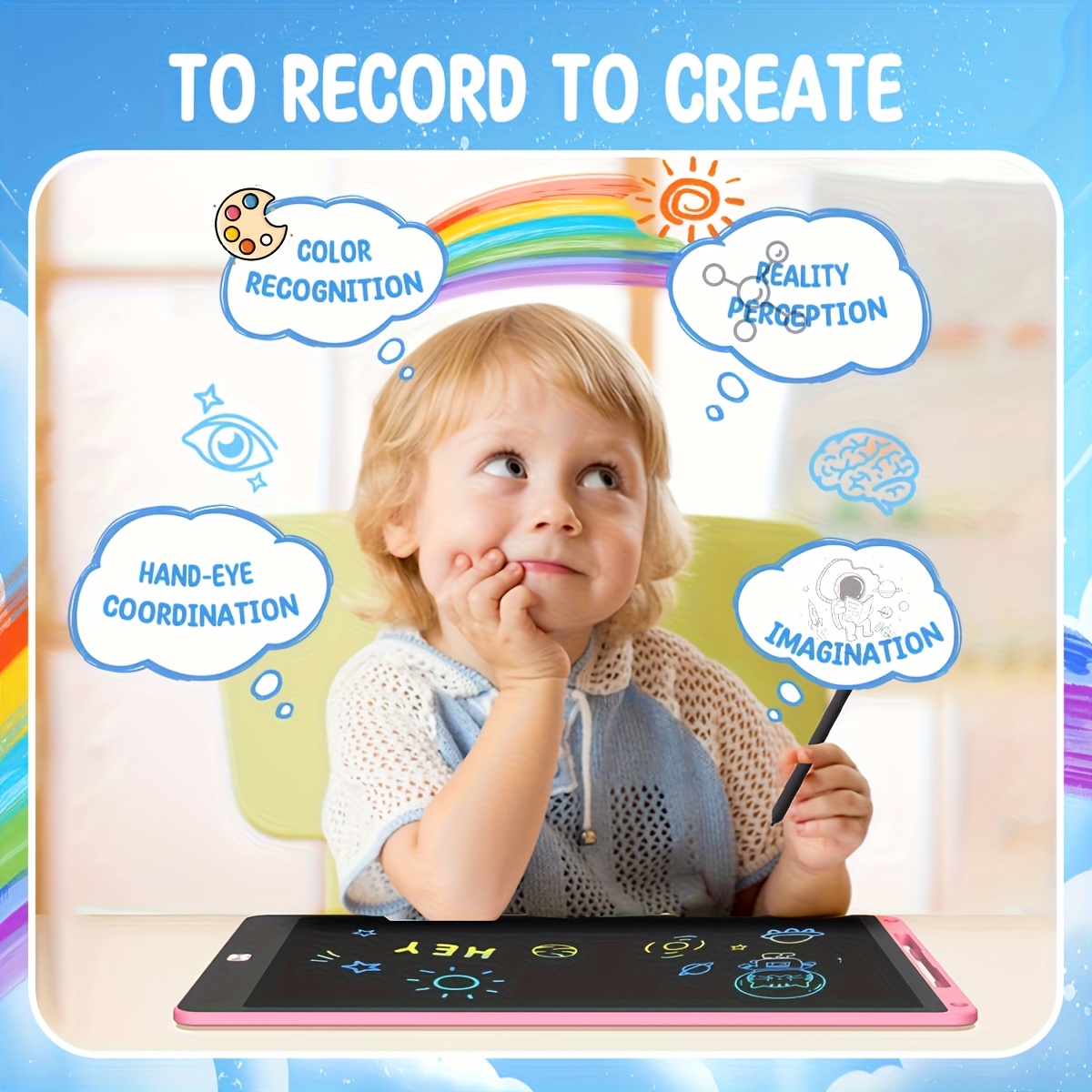 30pcs of 8.5 Inch LCD Drawing  - Kids Education Tablets avaliação e preço