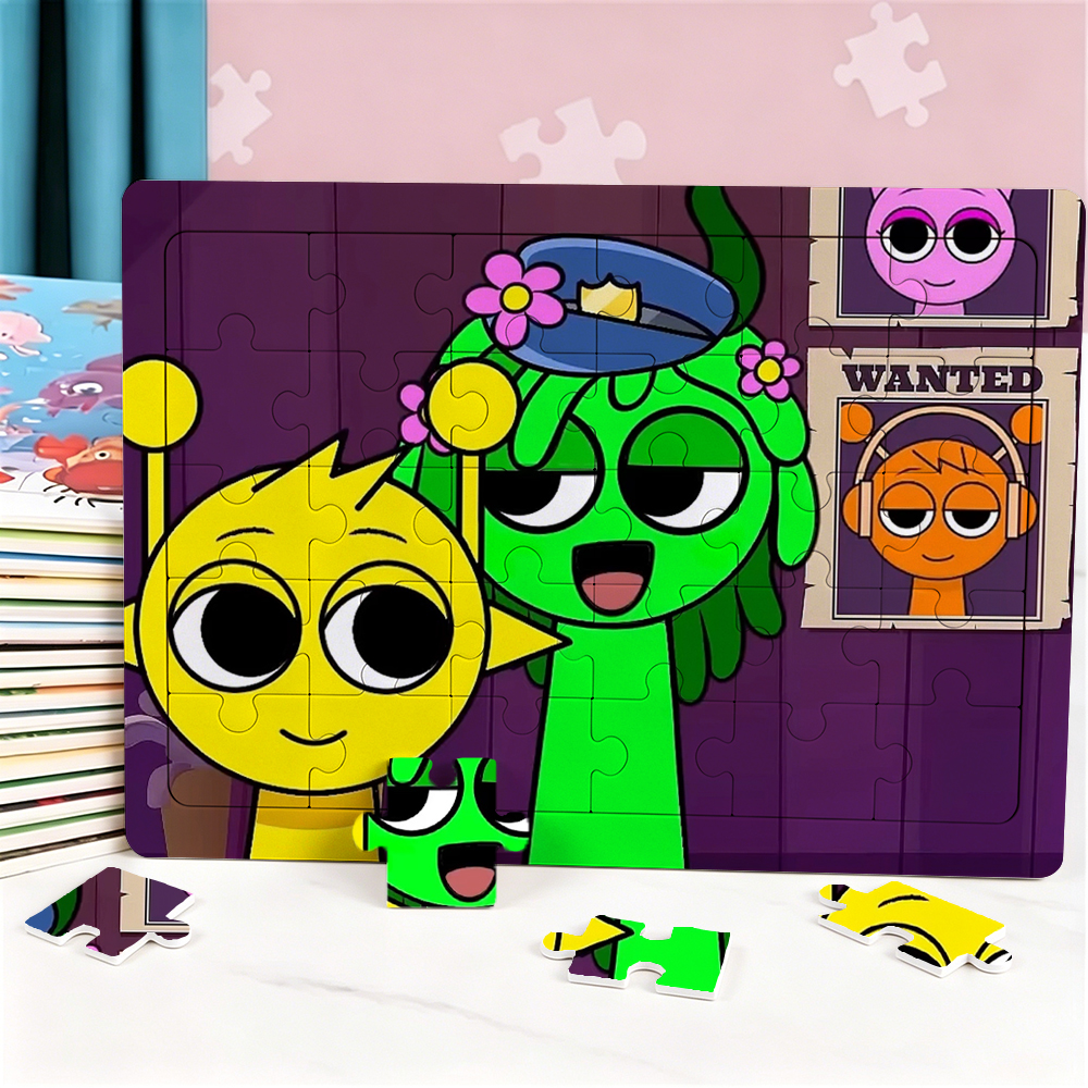 New Sprunki 30 Piece Puzzle Ca - Kids Education Yes avaliação e preço