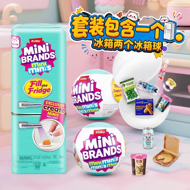 Genuine ZURU Mini Fridge Set P - Kids Education Yes avaliação e preço