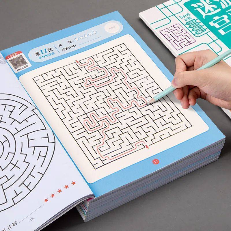 Children Maze Game Book Studen - Kids Education Book avaliação e preço
