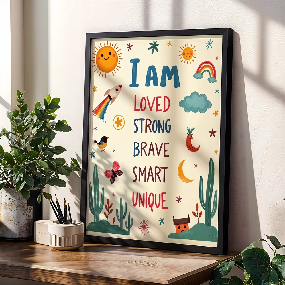 Colorful I Am Loved Strong Bra - Kids Education Yes avaliação e preço
