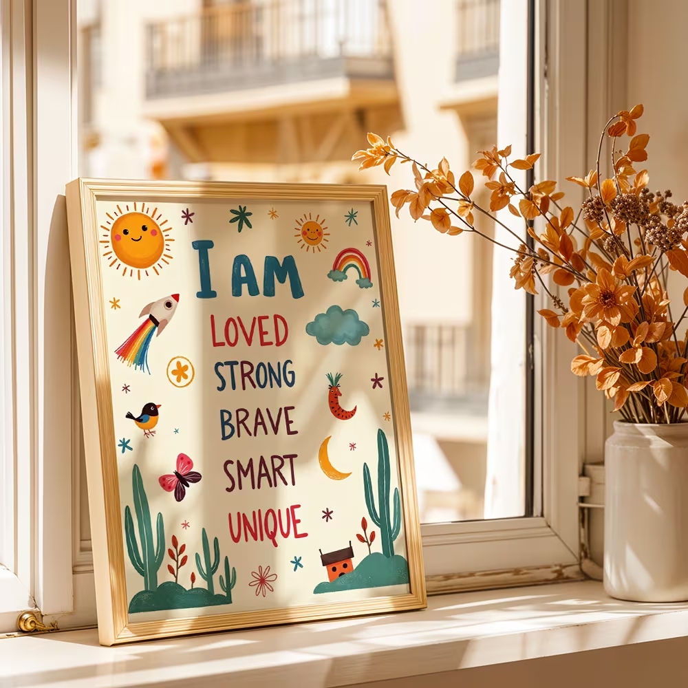 Colorful I Am Loved Strong Bra - Kids Education Yes avaliação e preço
