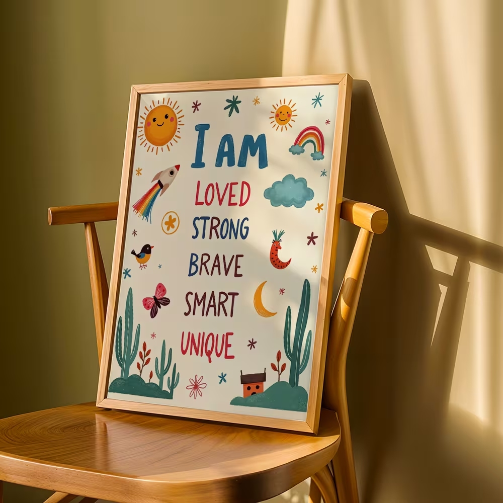 Colorful I Am Loved Strong Bra - Kids Education Yes avaliação e preço