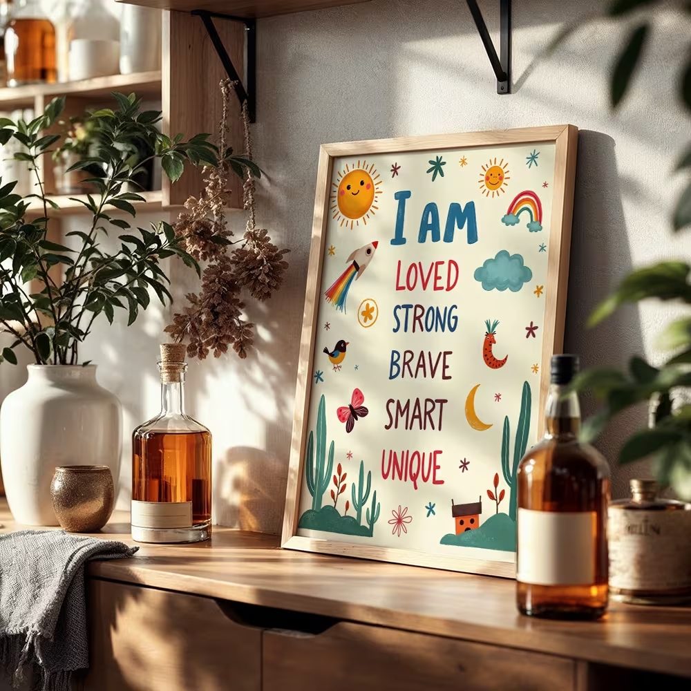 Colorful I Am Loved Strong Bra - Kids Education Yes avaliação e preço