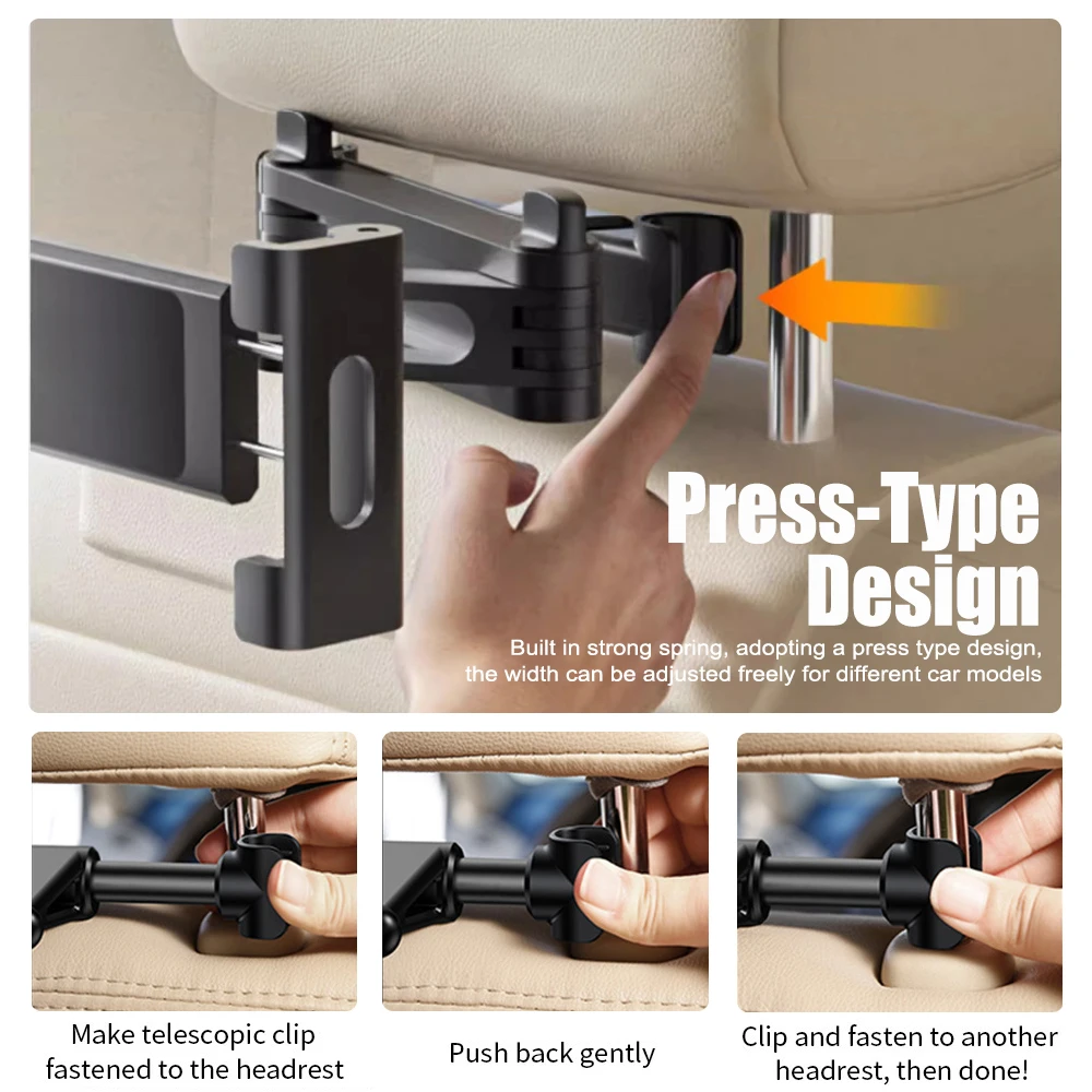 Foldable Car Phone Holder Back - Kids Education Tablets avaliação e preço