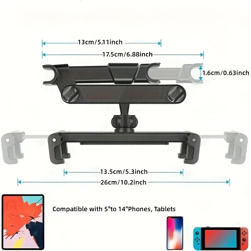 Foldable Car Phone Holder Back - Kids Education Tablets avaliação e preço