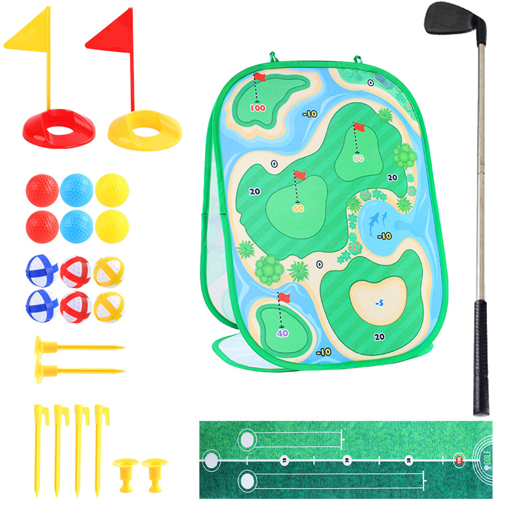 1Set Kids Golf Game Playset Po - Kids Outdoor Education avaliação e preço