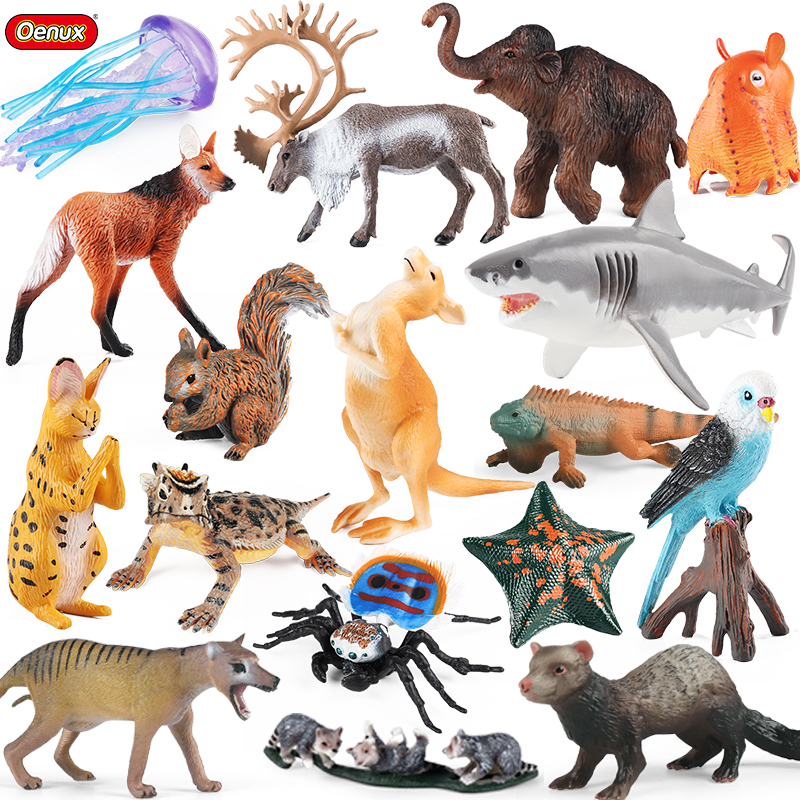 Oenux Zoo Forest Animals Model - Kangaroo Kids Education avaliação e preço