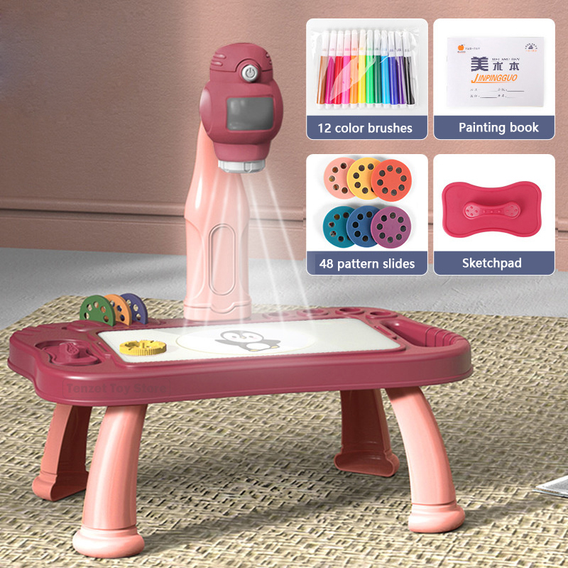 Smart Projector Kids Painting  - Kids Education Tablets avaliação e preço