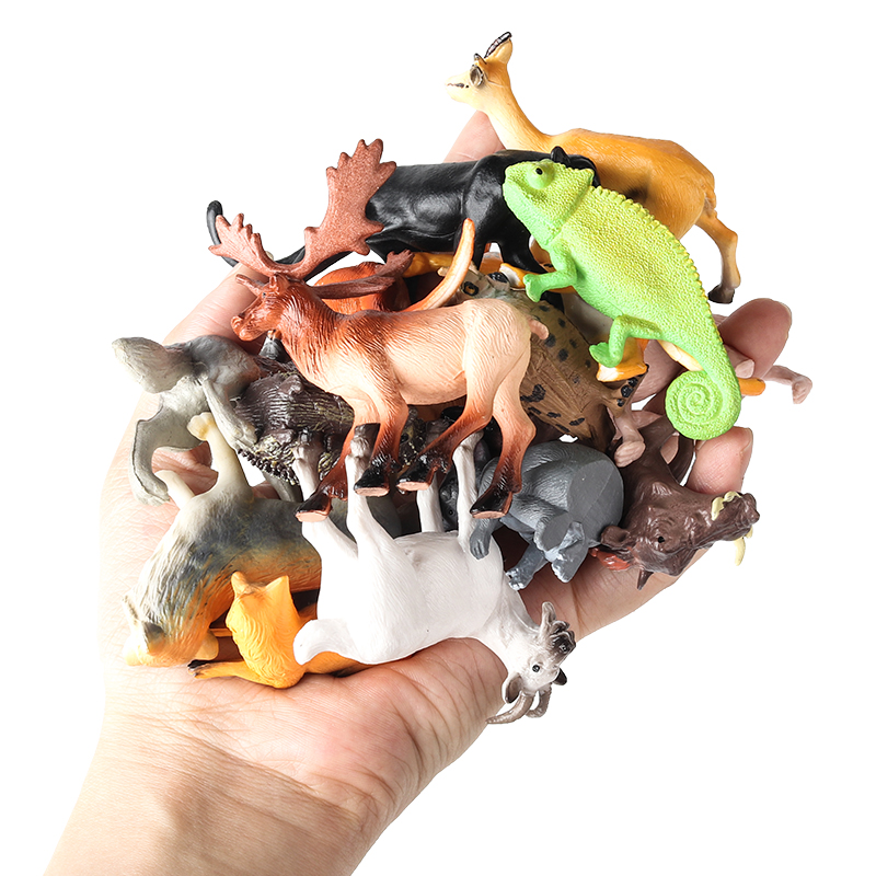 Oenux 16PCS Wild Animals Fores - Kangaroo Kids Education avaliação e preço