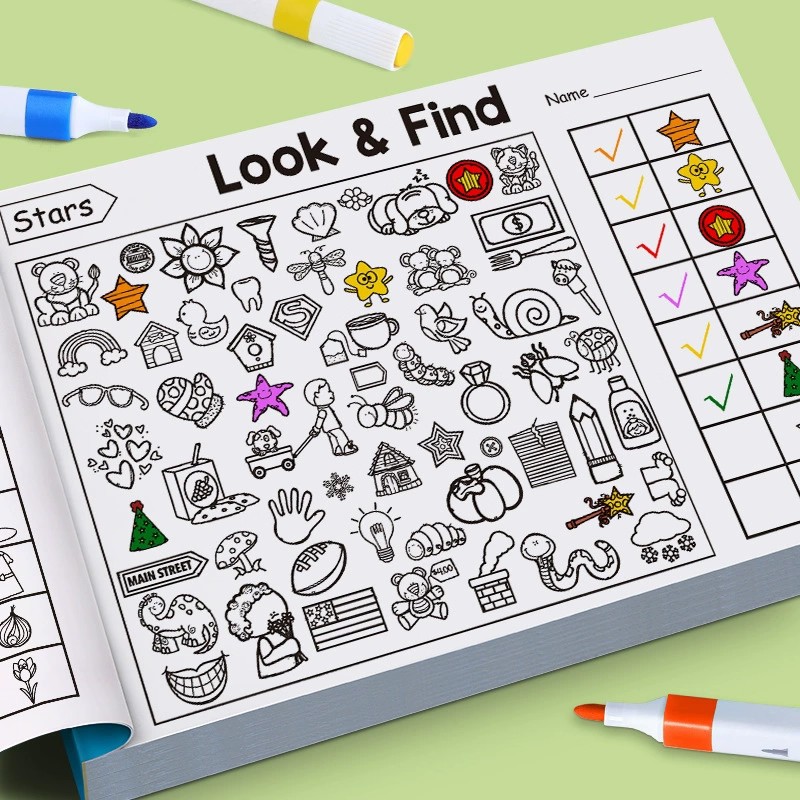 Look And Find Coloring Book fo - Kids Education And You avaliação e preço