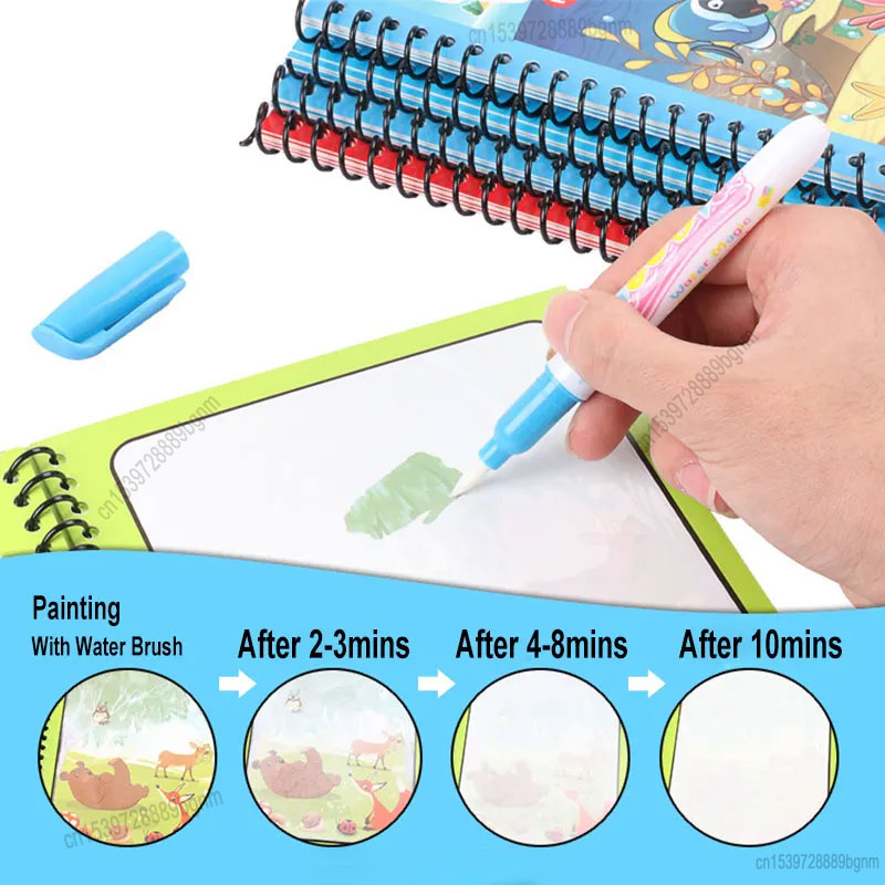Cartoon Magic Water Painting C - Kids Education Book avaliação e preço