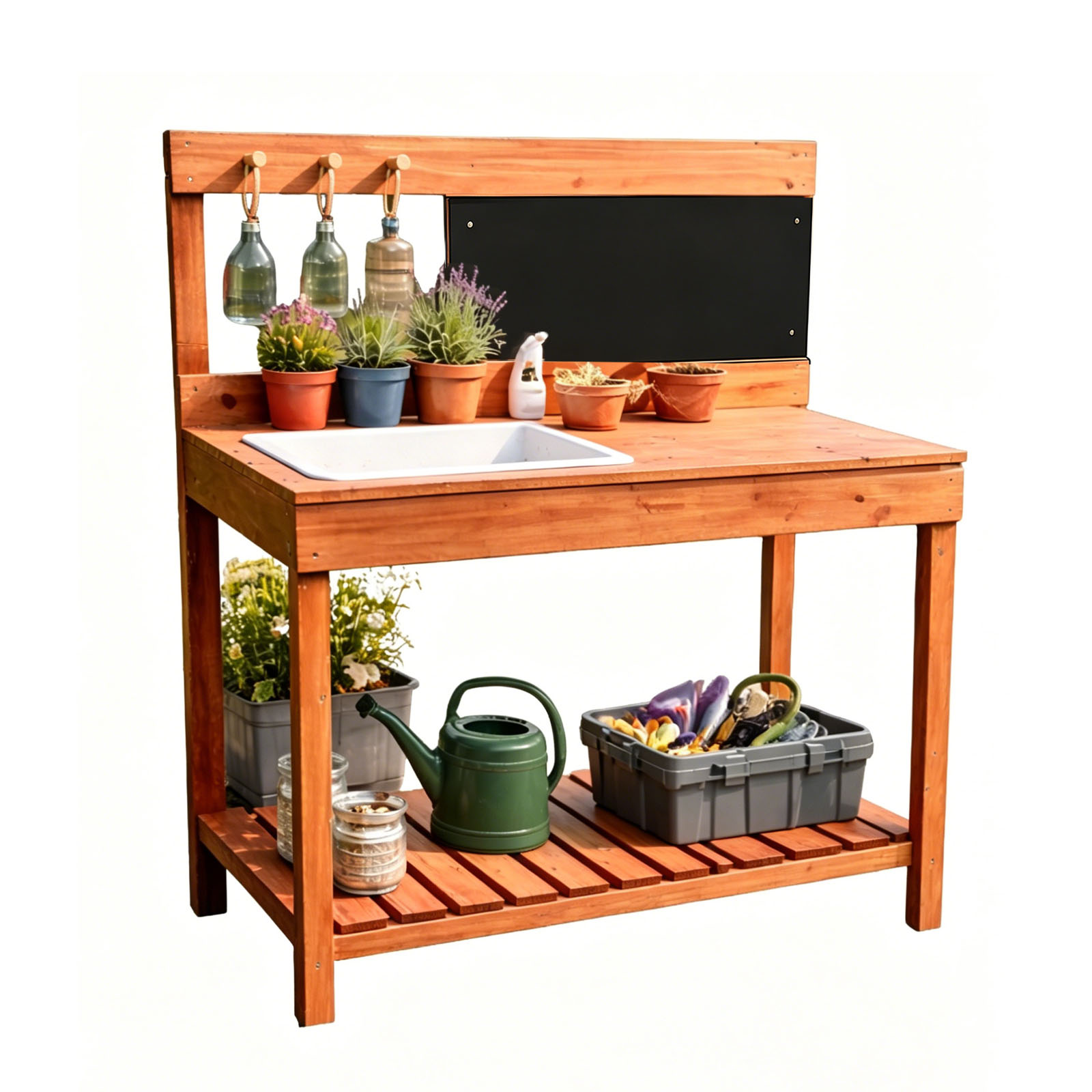 Wooden Potting Benches For Chi - Kids Outdoor Education avaliação e preço