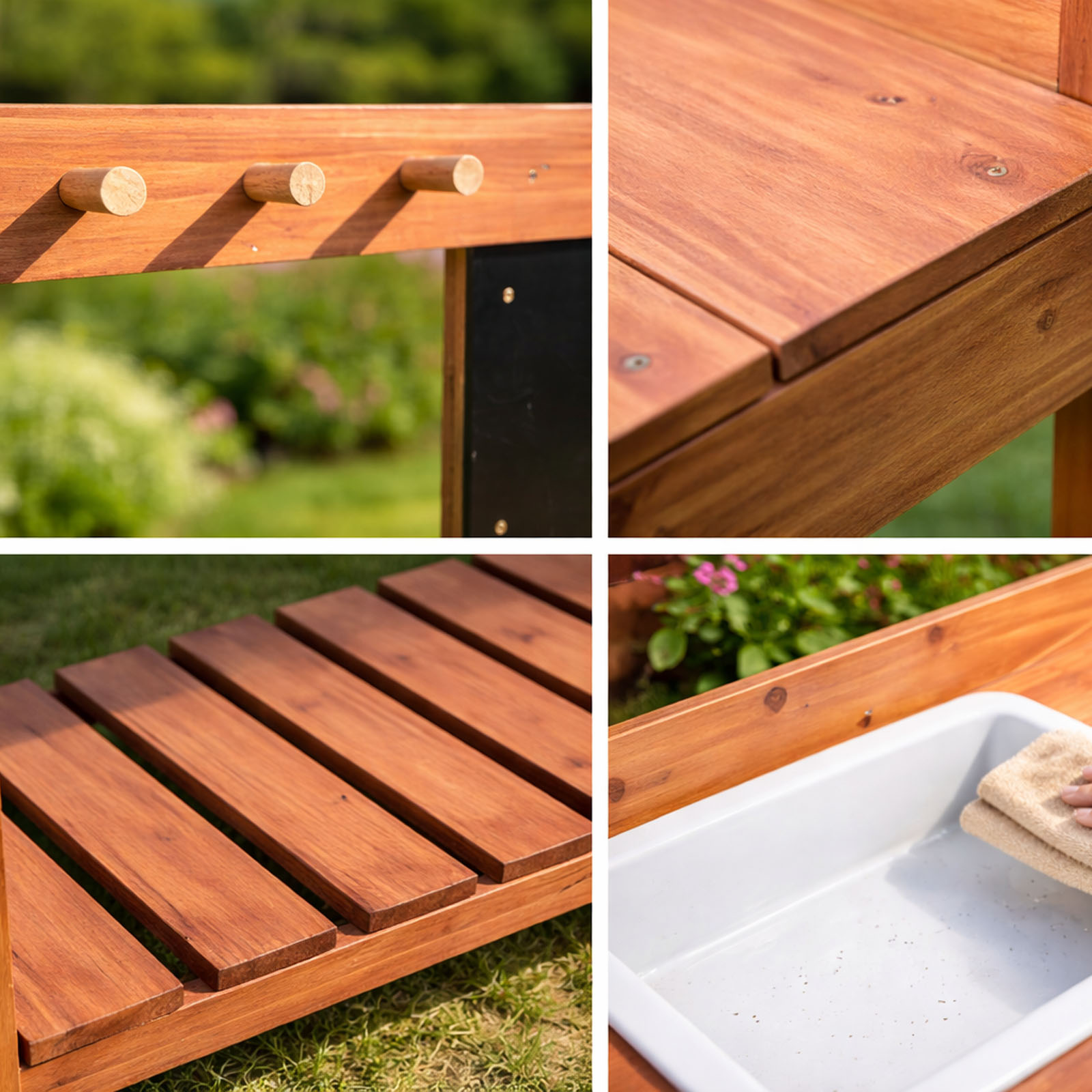 Wooden Potting Benches For Chi - Kids Outdoor Education avaliação e preço