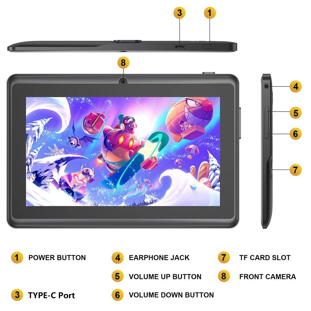 Hot Sales 7 Inch Kids Tablet Q - Kids Education Tablets avaliação e preço
