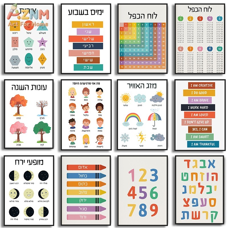 AZNM Hebrew Educational Kids C - Kids Education Yes avaliação e preço
