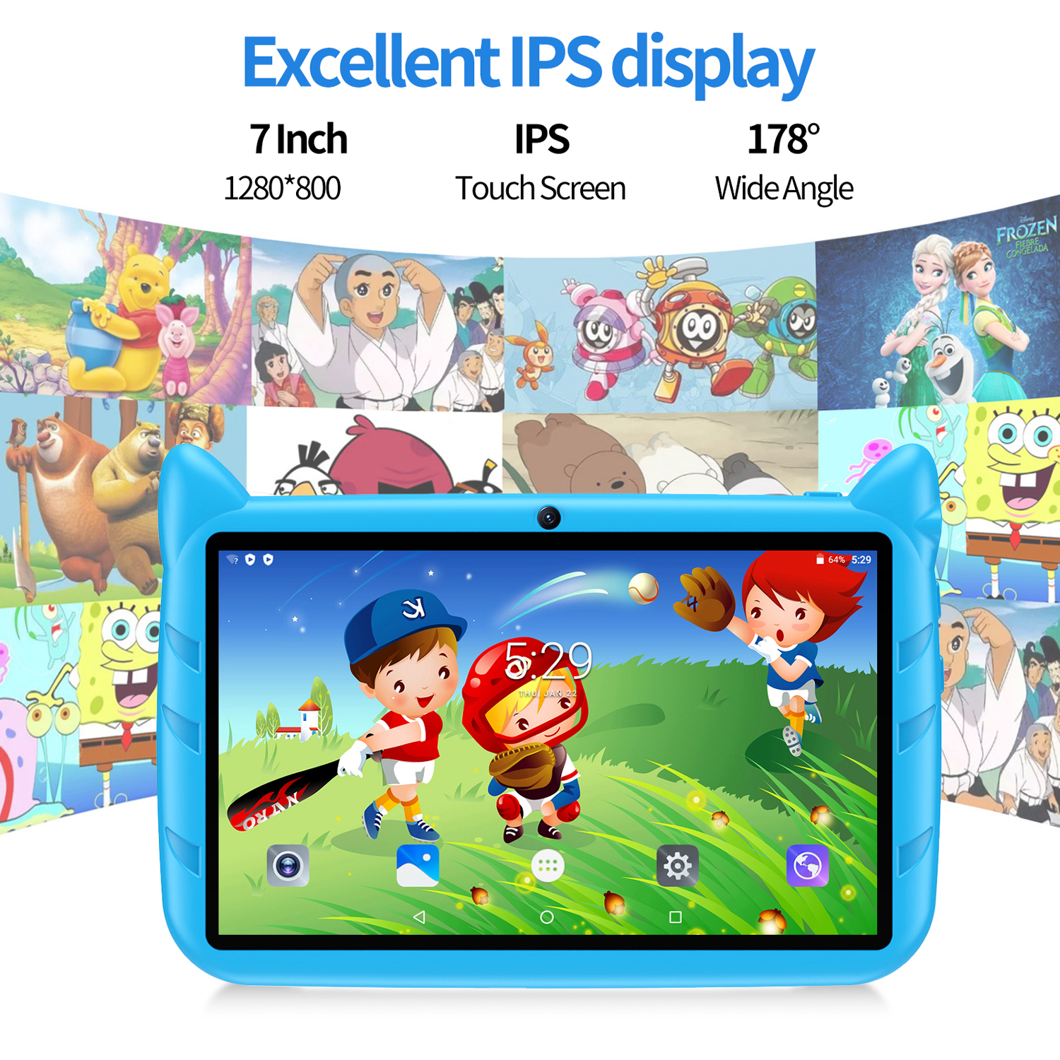 New 5G WiFi Kids Tablet 7 Inch - Kids Education Tablets avaliação e preço