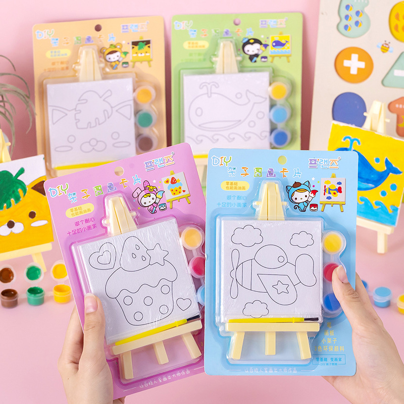 5 Packs Cartoon DIY Oil Painti - Kids Education Yes avaliação e preço