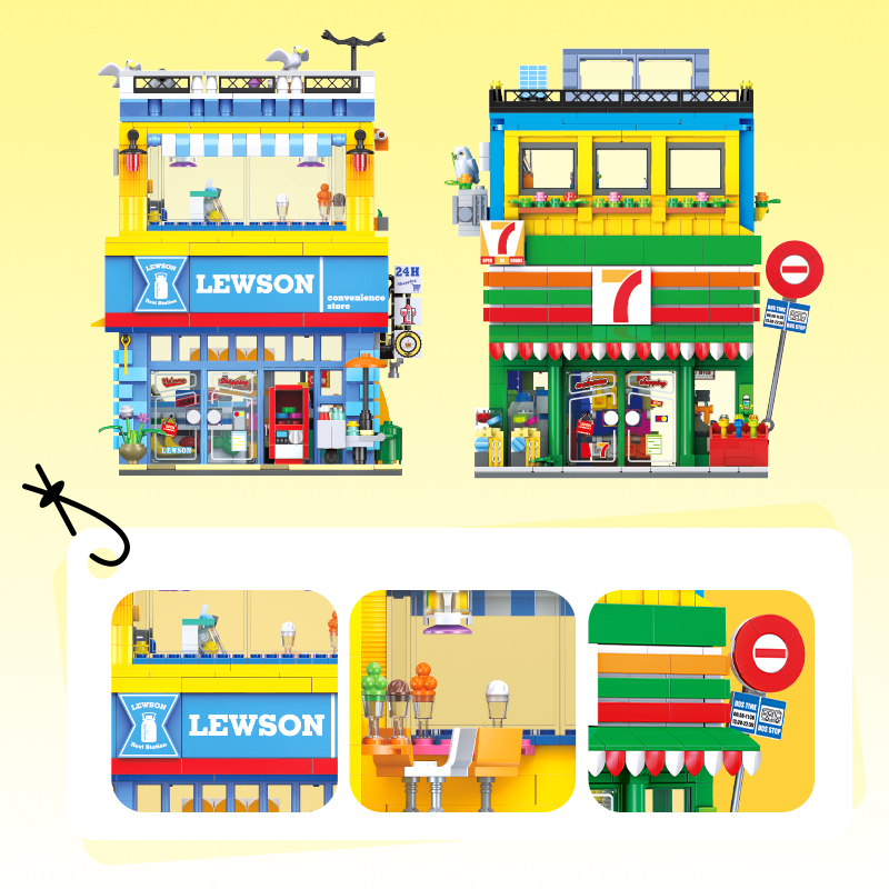 1263+PCS Street Scene Convenie - Kids Education Yes avaliação e preço