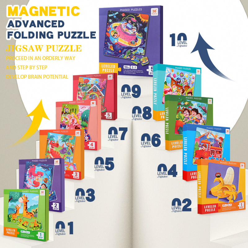 Kids Magnetic Wooden Puzzle Ca - Kids Education Book avaliação e preço