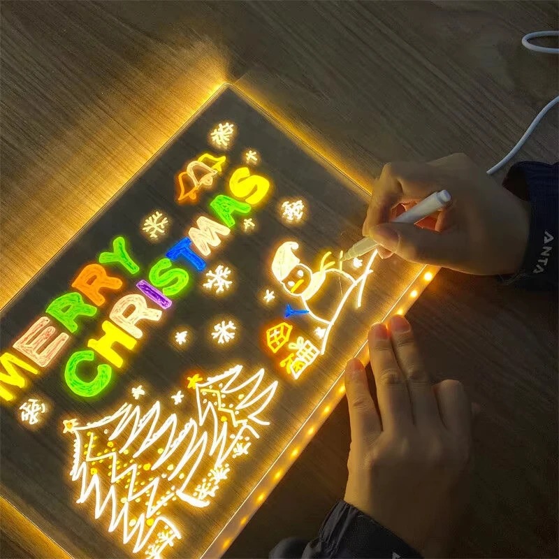 Magic Glow Kids Drawing Board: - Kids Education Tablets avaliação e preço