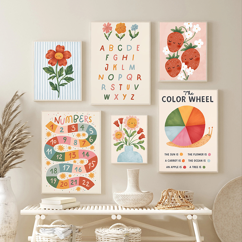 Floral Alphabet Education Kid  - Kids Education Yes avaliação e preço