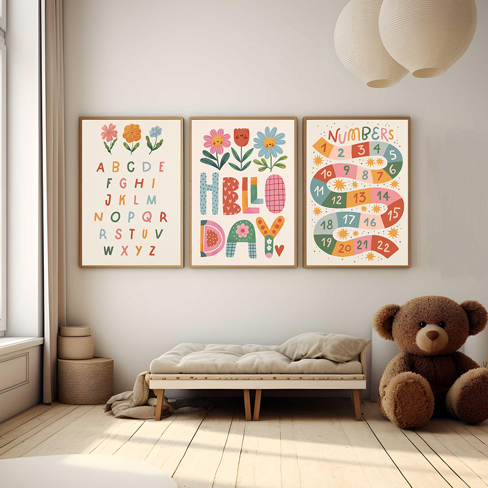 Floral Alphabet Education Kid  - Kids Education Yes avaliação e preço
