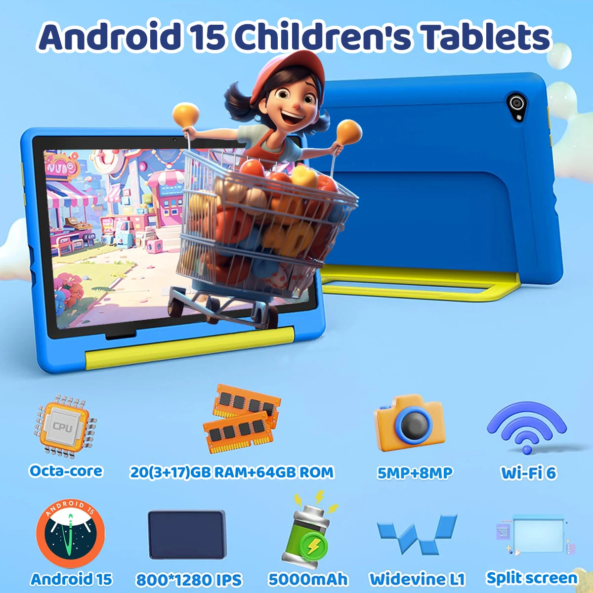 Kid Tablet Android 15 Tablet f - Kids Education Tablets avaliação e preço