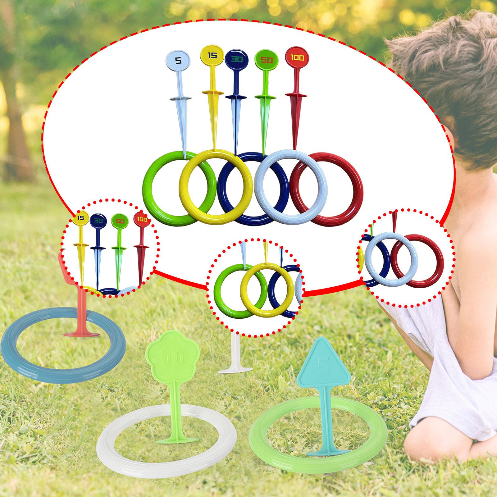 Kids Rings Toss Game Set 5 Thr - Kids Education Shows avaliação e preço