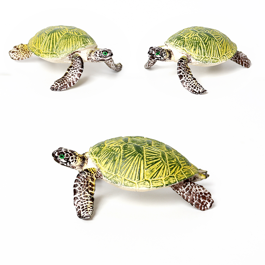 Realistic Plastic Sea Turtle L - Kids Education Shows avaliação e preço