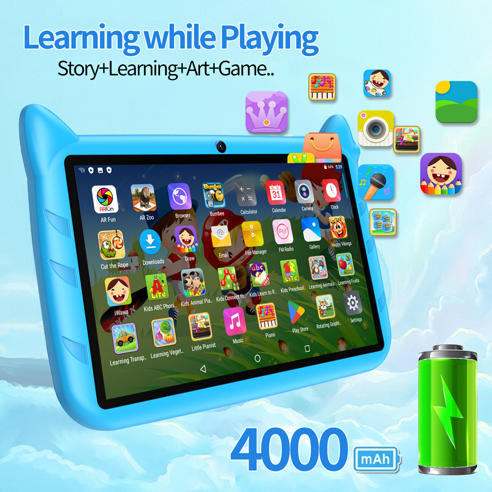 New 7 Inch Global Version 5G W - Kids Education Tablets avaliação e preço