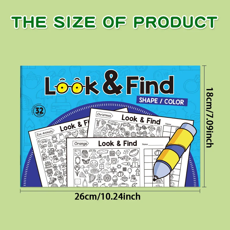 Children's Search Activity Boo - Kids Education Book avaliação e preço
