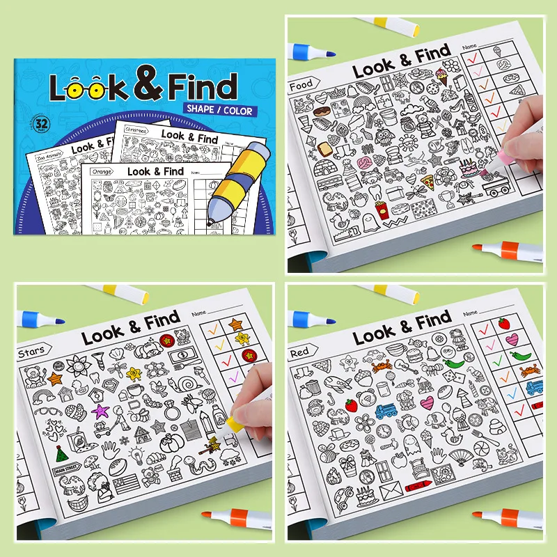 Children's Search Activity Boo - Kids Education Book avaliação e preço