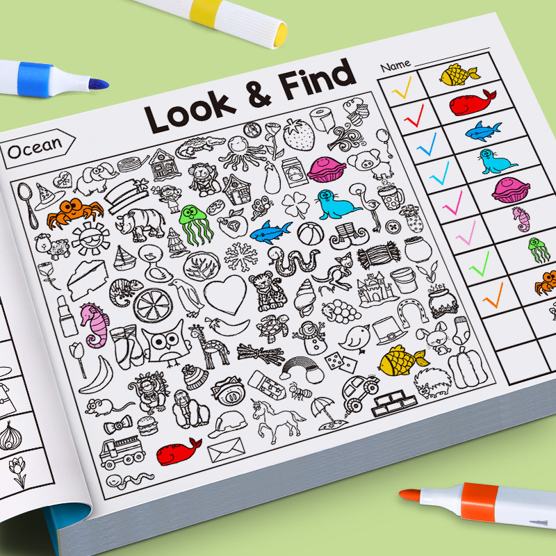 Children's Search Activity Boo - Kids Education Book avaliação e preço