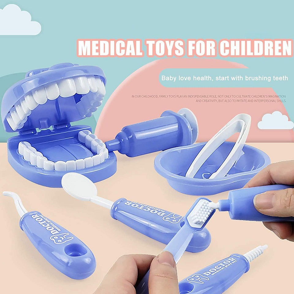 9Pcs Dental Kit Toy Dentistry  - Kids Education Shows avaliação e preço