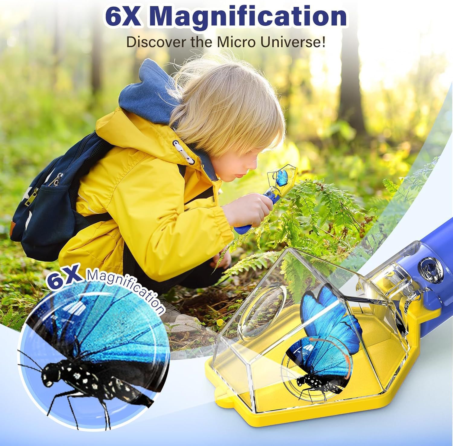 6X Magnifier Kids Bug Catcher, - Kids Outdoor Education avaliação e preço