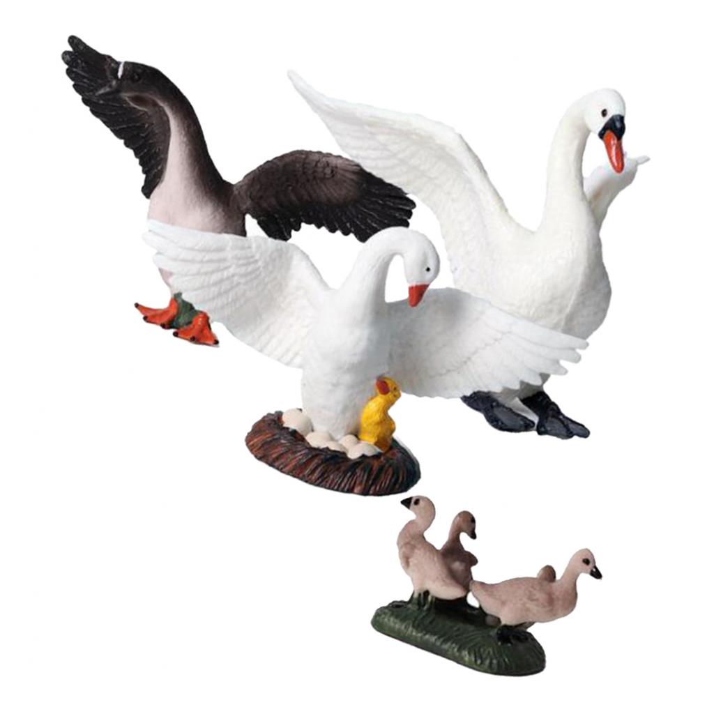 Realistic Swan Figurines Lifel - Kids Education Shows avaliação e preço