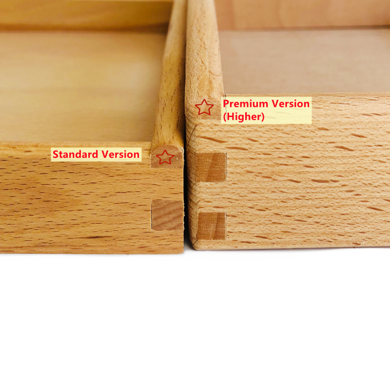 Wood Montessori Tray With Comp - Kids Education Jobs avaliação e preço